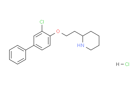 CAS No. 1219967-46-0, 2-(2-((3-Chloro-[1,1'-biphenyl]-4-yl)oxy)ethyl)piperidine hydrochloride