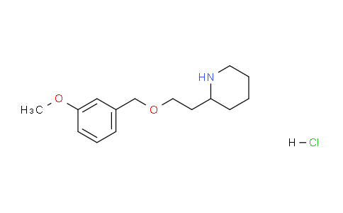 CAS No. 1219964-61-0, 2-(2-((3-Methoxybenzyl)oxy)ethyl)piperidine hydrochloride