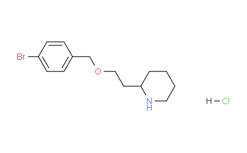 CAS No. 1220032-45-0, 2-(2-((4-Bromobenzyl)oxy)ethyl)piperidine hydrochloride
