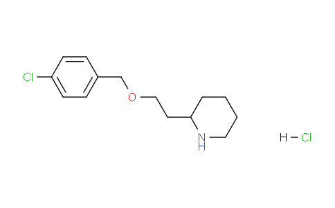 CAS No. 1219980-68-3, 2-(2-((4-Chlorobenzyl)oxy)ethyl)piperidine hydrochloride