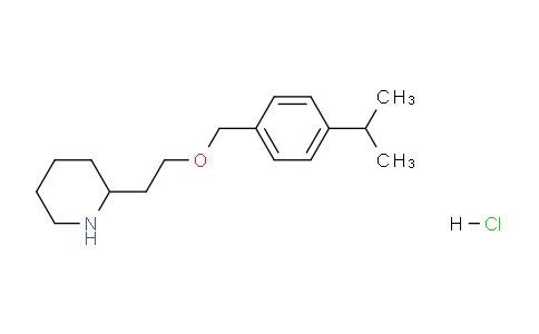 CAS No. 1220031-33-3, 2-(2-((4-Isopropylbenzyl)oxy)ethyl)piperidine hydrochloride