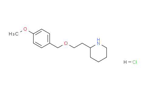 CAS No. 1220038-98-1, 2-(2-((4-Methoxybenzyl)oxy)ethyl)piperidine hydrochloride