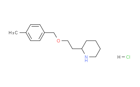 CAS No. 1219980-88-7, 2-(2-((4-Methylbenzyl)oxy)ethyl)piperidine hydrochloride