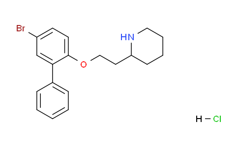 CAS No. 1219963-90-2, 2-(2-((5-Bromo-[1,1'-biphenyl]-2-yl)oxy)ethyl)piperidine hydrochloride