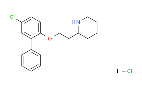 CAS No. 1219956-94-1, 2-(2-((5-Chloro-[1,1'-biphenyl]-2-yl)oxy)ethyl)piperidine hydrochloride