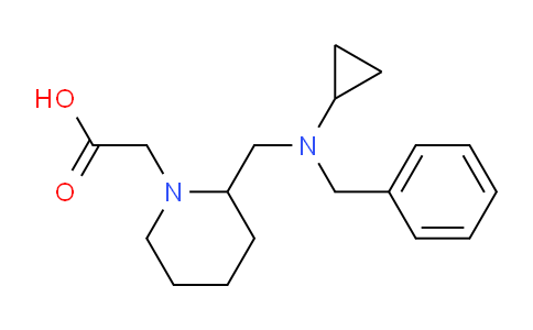 CAS No. 1353968-51-0, 2-(2-((Benzyl(cyclopropyl)amino)methyl)piperidin-1-yl)acetic acid