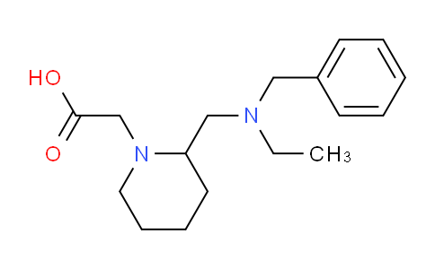 CAS No. 1353945-05-7, 2-(2-((Benzyl(ethyl)amino)methyl)piperidin-1-yl)acetic acid