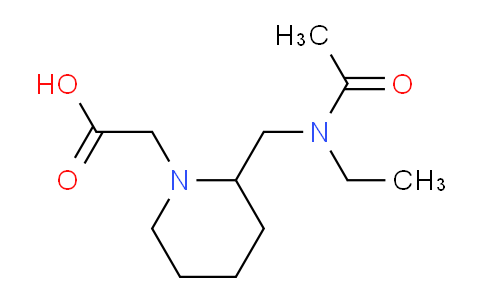 CAS No. 1353978-72-9, 2-(2-((N-Ethylacetamido)methyl)piperidin-1-yl)acetic acid