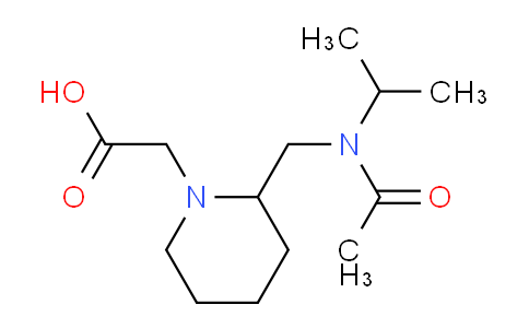 CAS No. 1353980-77-4, 2-(2-((N-Isopropylacetamido)methyl)piperidin-1-yl)acetic acid