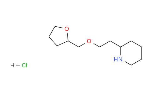 CAS No. 1185299-76-6, 2-(2-((Tetrahydrofuran-2-yl)methoxy)ethyl)piperidine hydrochloride