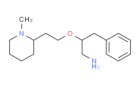 CAS No. 883531-30-4, 2-(2-(1-Methylpiperidin-2-yl)ethoxy)-3-phenylpropan-1-amine