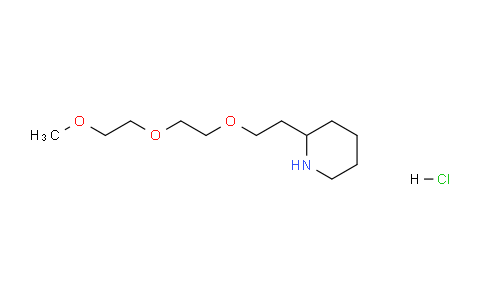 CAS No. 1219967-36-8, 2-(2-(2-(2-Methoxyethoxy)ethoxy)ethyl)piperidine hydrochloride