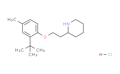 CAS No. 1219956-97-4, 2-(2-(2-(tert-Butyl)-4-methylphenoxy)ethyl)piperidine hydrochloride