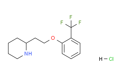CAS No. 1219982-12-3, 2-(2-(2-(Trifluoromethyl)phenoxy)ethyl)piperidine hydrochloride