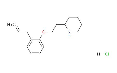 CAS No. 1219960-94-7, 2-(2-(2-Allylphenoxy)ethyl)piperidine hydrochloride