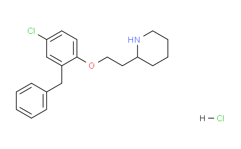 CAS No. 1220017-45-7, 2-(2-(2-Benzyl-4-chlorophenoxy)ethyl)piperidine hydrochloride