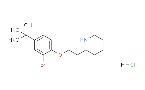 CAS No. 1219979-22-2, 2-(2-(2-Bromo-4-(tert-butyl)phenoxy)ethyl)piperidine hydrochloride