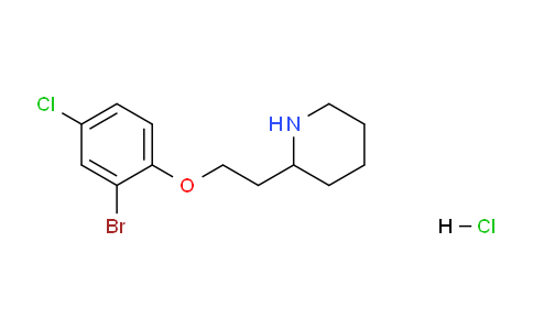 CAS No. 1219982-90-7, 2-(2-(2-Bromo-4-chlorophenoxy)ethyl)piperidine hydrochloride