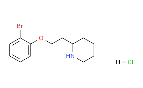 CAS No. 1219972-05-0, 2-(2-(2-Bromophenoxy)ethyl)piperidine hydrochloride