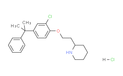 CAS No. 1219979-86-8, 2-(2-(2-Chloro-4-(2-phenylpropan-2-yl)phenoxy)ethyl)piperidine hydrochloride