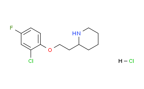 CAS No. 1219981-13-1, 2-(2-(2-Chloro-4-fluorophenoxy)ethyl)piperidine hydrochloride