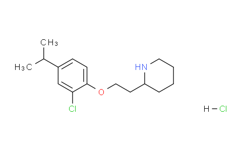 CAS No. 1219967-61-9, 2-(2-(2-Chloro-4-isopropylphenoxy)ethyl)piperidine hydrochloride