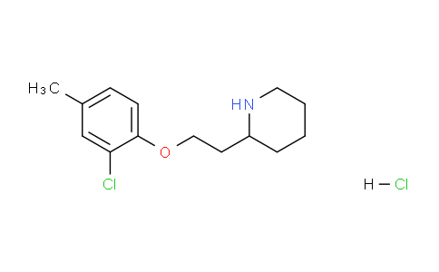 CAS No. 1220016-65-8, 2-(2-(2-Chloro-4-methylphenoxy)ethyl)piperidine hydrochloride