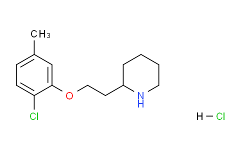 CAS No. 1219972-72-1, 2-(2-(2-Chloro-5-methylphenoxy)ethyl)piperidine hydrochloride