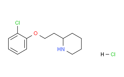 CAS No. 1220019-09-9, 2-(2-(2-Chlorophenoxy)ethyl)piperidine hydrochloride