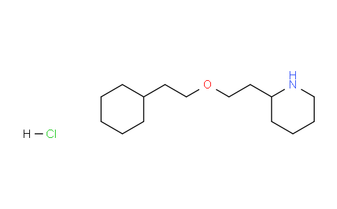 CAS No. 1219957-00-2, 2-(2-(2-Cyclohexylethoxy)ethyl)piperidine hydrochloride
