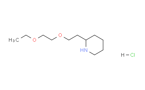 CAS No. 1220028-29-4, 2-(2-(2-Ethoxyethoxy)ethyl)piperidine hydrochloride