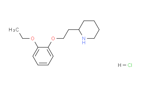 CAS No. 1220019-12-4, 2-(2-(2-Ethoxyphenoxy)ethyl)piperidine hydrochloride