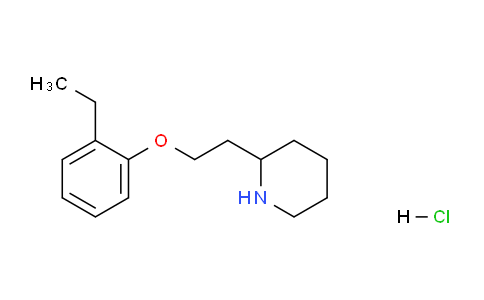 CAS No. 1219949-29-7, 2-(2-(2-Ethylphenoxy)ethyl)piperidine hydrochloride