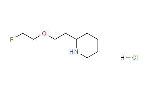 CAS No. 1219957-01-3, 2-(2-(2-Fluoroethoxy)ethyl)piperidine hydrochloride