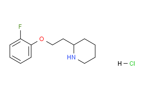 CAS No. 1220018-87-0, 2-(2-(2-Fluorophenoxy)ethyl)piperidine hydrochloride