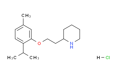 CAS No. 1219949-42-4, 2-(2-(2-Isopropyl-5-methylphenoxy)ethyl)piperidine hydrochloride