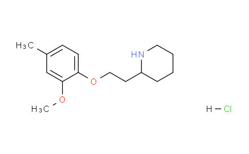 CAS No. 1220032-20-1, 2-(2-(2-Methoxy-4-methylphenoxy)ethyl)piperidine hydrochloride