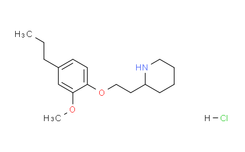 CAS No. 1219982-97-4, 2-(2-(2-Methoxy-4-propylphenoxy)ethyl)piperidine hydrochloride