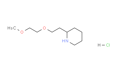 CAS No. 1219979-99-3, 2-(2-(2-Methoxyethoxy)ethyl)piperidine hydrochloride