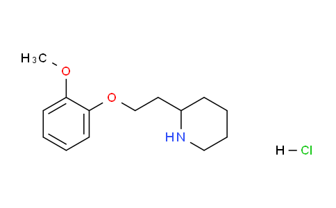 CAS No. 1219982-04-3, 2-(2-(2-Methoxyphenoxy)ethyl)piperidine hydrochloride