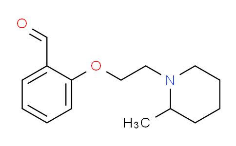 CAS No. 883542-98-1, 2-(2-(2-Methylpiperidin-1-yl)ethoxy)benzaldehyde