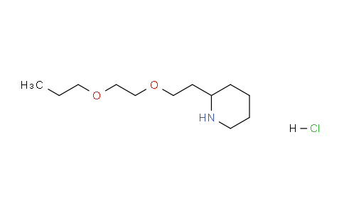 CAS No. 1220028-41-0, 2-(2-(2-Propoxyethoxy)ethyl)piperidine hydrochloride