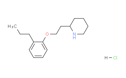 CAS No. 1220029-15-1, 2-(2-(2-Propylphenoxy)ethyl)piperidine hydrochloride