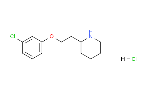 CAS No. 1219960-99-2, 2-(2-(3-Chlorophenoxy)ethyl)piperidine hydrochloride