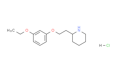 CAS No. 1220017-32-2, 2-(2-(3-Ethoxyphenoxy)ethyl)piperidine hydrochloride