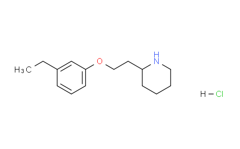 CAS No. 1219968-13-4, 2-(2-(3-Ethylphenoxy)ethyl)piperidine hydrochloride