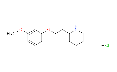 CAS No. 1219949-35-5, 2-(2-(3-Methoxyphenoxy)ethyl)piperidine hydrochloride