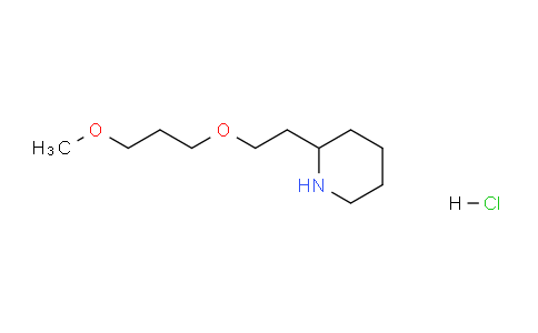 CAS No. 1220018-30-3, 2-(2-(3-Methoxypropoxy)ethyl)piperidine hydrochloride