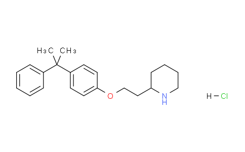CAS No. 174775-73-6, 2-(2-(4-(2-Phenylpropan-2-yl)phenoxy)ethyl)piperidine hydrochloride