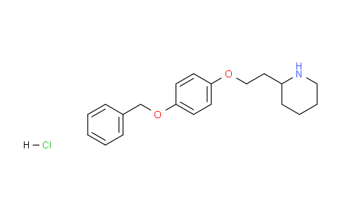CAS No. 158550-28-8, 2-(2-(4-(Benzyloxy)phenoxy)ethyl)piperidine hydrochloride